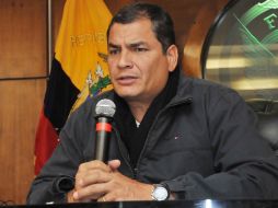 El presidente ecuatoriano Rafael Correa hizo pública la alerta del ecuatoriano sobre el segundo sobreviviente. AFP  /