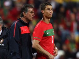 El entrenador de la Selección de Portugal Carlos Queiroz (izq.) durante el Mundial de Sudáfrica 2010. JAMMEDIA  /