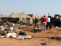 El atentado fue contra la instalación perteneciente a una unidad de  fusileros-motociclistas, cerca de la ciudad de Buinaksk. EFE  /
