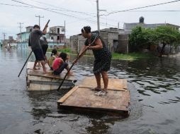 Este día inició la evacuación de cinco mil 200 personas que están en riesgo de inundación. NTX  /