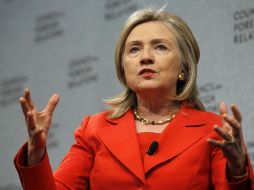 En su discurso, Hillary Clinton resaltó las acciones en materia de política exterior llevadas a cabo por el gobierno de EU. AP  /