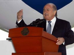 El presidente de la FIFA Joseph Blatter qquiere quitar los tiempos extras en el mundial. MEXSPORT  /