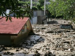 Pobladores de la zona sierra-fronteriza de Chiapas están incomunicados por los escurrimientos. NTX  /