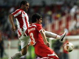 El partido entre los Rayos y los Diablos fue muy disputado en el Estadio Victoria. MEXSPORT  /