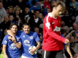 El español Mikel Areta terminó de sepultar los deseos de triunfo dle ManU al igualar el marcador. AP  /
