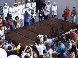 Este desafío se ha convertido en el primer récord industrial en Armenia en entrar al Libro Guiness. AFP  /