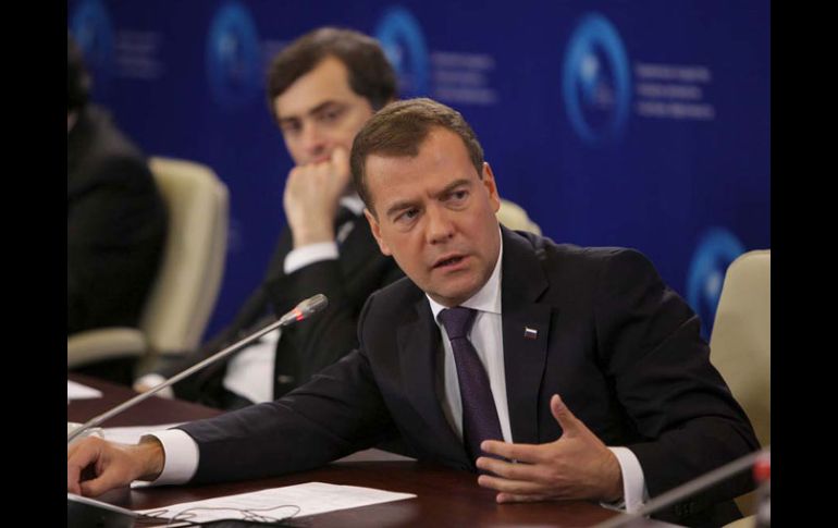 De acuerdo con diputados, Dmitry Medvedev no tuvo un buen desempeño en su participación en el Foro Político Mundial. EFE  /