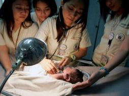 El bebé fue bautizado como Jorge Francis. AFP  /