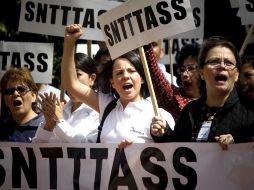 Trabajadores de Mexicana de Aviación, Link y Click, exigen que no se usen ilegalmente rutas y slots de la aerolínea. EL UNIVERSAL  /