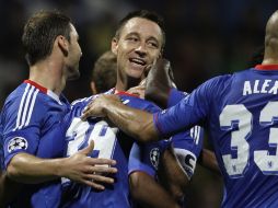 El Chelsea festeja su triunfo. AP  /