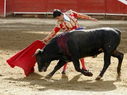 Buen corte y torera planta la de Carlos Rodríguez. M. FREYRÍA  /