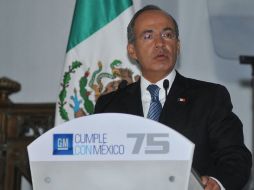 El Presidente de México, Felipe Calderón, destacó la gran labor que la marca estadounidense. ESPECIAL  /