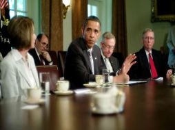 Obama empleó su mensaje semanalpara replicar a los republicanos de la cámara baja. AP  /