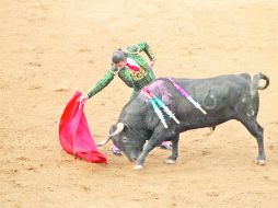 Alfonso Mateos, con el quinto de la tarde, fue de lo muy poco que se pudo ver. ESPECIAL  /