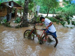 Matthew también causó estragos en Veracruz. EFE  /