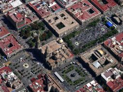 Los contingentes de universitarios arribaron al centro de Guadalajara alrededor del mediodía. E PACHECO  /