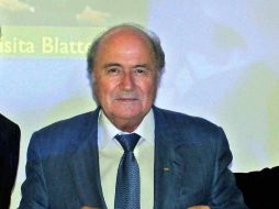 El presidente de la FIFA Joseph Blatter considera que el futbol está en un momento histórico. MEXSPORT  /