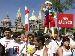 Reportes oficiales estiman en más de 80 mil asistentes a la movilización universitaria. M. FREYRIA  /