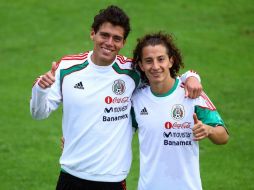 Héctor Moreno (izq.) junto a Andrés Guardado quienes no han sido convocados por el Tri. MEXSPORT  /