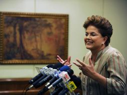 La candidata del Partido de los Trabajadores, Dilma Rousseff, en Río de Janeiro. AFP  /