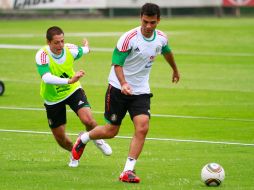 Los jugadores sancionados Javier 'Chicharito' Hernández y Rafael Márquez son convocados para jugar por el Tri. JAMMEDIA  /