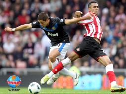 Chicharito entró a la cancha al minuto 65, por lo que no tuvo mucho tiempo para lucirse. AP  /