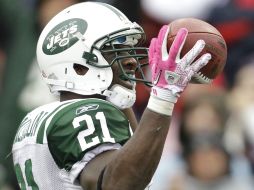 LaDainian Tomlinson de los Jets celebra una anotación. AP  /
