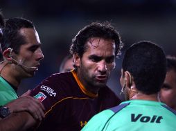 Juan Carlos Leaño (centro) fue llamado para aclarar sus palabras luego del partido contra Pachuca. MEXSPORT  /