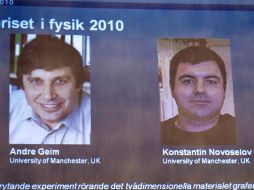 Geim es un ciudadano holandés, mientras que Novoselov tiene la doble nacionalidad ruso-británica. AFP  /