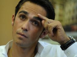 El ciclista español Alberto Contador asegura que comió carne contaminada. AFP  /