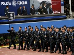 Ceremonia de reconocimientos al Valor y al Mérito de la Policía Federal. AP  /