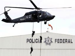 Una demostración de habilidad y destreza por parte de los agentes de la Policía Federal. NTX  /
