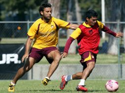 Los jugadores de Estudiantes Tecos durante un entrenamiento. MEXSPORT  /