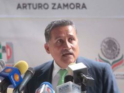 Arturo Zamora, coordinador de legisladores federales por Jalisco, rindió su primer informe de actividades. S. NÚÑEZ  /