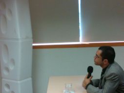 Juan Carlos Camacho, licenciado en diseño industrial por el CUAAD, desarrolló el sistema ahorrador de agua. R. ZAPATA  /