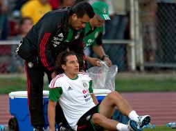 Guardado sufrió una lesión muscular el lunes pasado en práctica con el tricolor. MEXSPORT  /