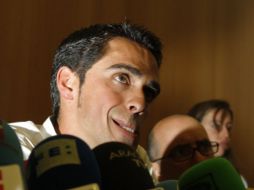 Foto de archivo del ciclista español Alberto Contador. AP  /