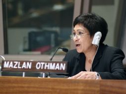 Mazlan Othman negó que el organismo internacional vaya a nombrarla embajadora para ese tipo de contactos. ESPECIAL  /
