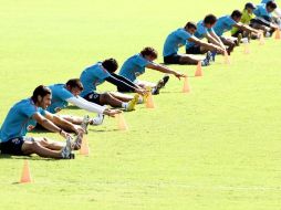 Los jugadores del Monterrey se ejercitan en un entrenamiento. MEXSPORT  /