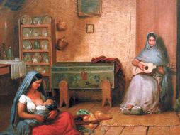 La obra de Edouard Pingret,  se exhibe en Paisajes de música y danza, 1800-1960.ELUNIVERSAL  /