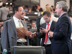 Santiago Creel (der.) dijo que la modalidad de gobierno de coalición es una modalidad nueva para México, pero muy vieja en el mundo.SUN  /