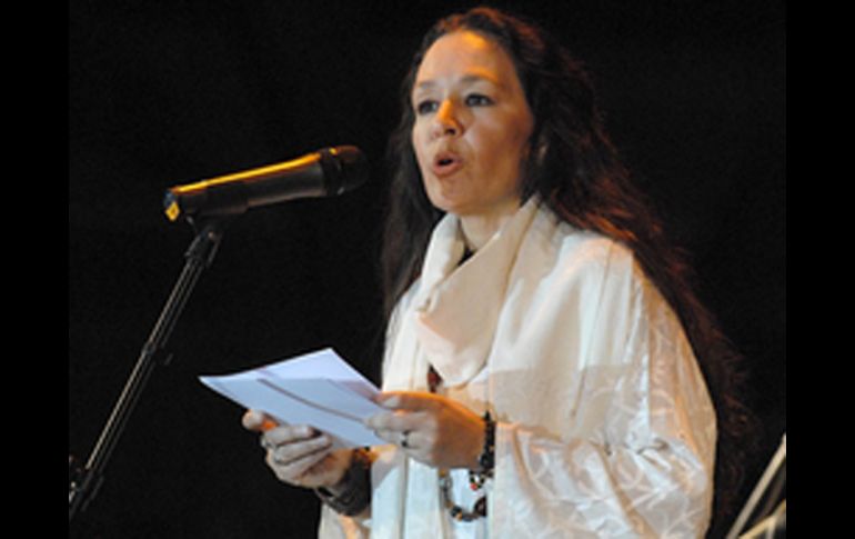 Lidia Camacho, directora general del FIC, agradeció el apoyo que se le ha brindado al proyecto. ESPECIAL  /