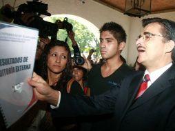 'La UdeG está representada y está sentada en la mesa porque busca una respuesta y una solución', sostuvo Tonatiuh Bravo. A. GARCÍA  /