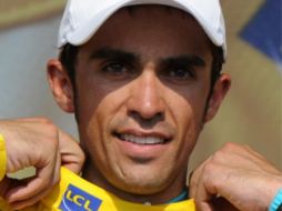 Alberto Contador, durante el Tour de Francia 2010 donde se coronó como campeón. AFP  /