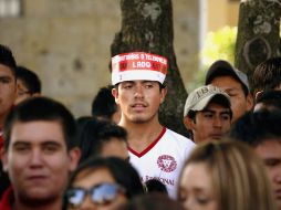 Cerca de 450 alumnos de Jocotepec viajaron a Guadalajara para formar otra manifestación. E. BARRERA  /