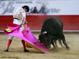 Ricardo Rivera en la corrida de este domingo. E. PACHECO  /
