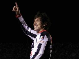 El mediocampista Neri Cardozo de los Rayados del Monterret. MEXSPORT  /
