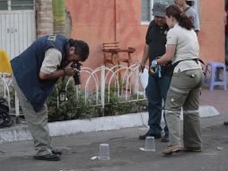 Fueron encontrados siete casquillos de calibre 38 súper en el lugar. S. NÚÑEZ  /