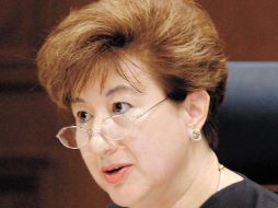 La ministra Margarita Luna Ramos determinó desechar la controversia acusatoria de la CNDH. EL UNIVERSAL  /