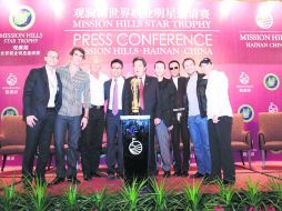 En la conferencia de prensa estuvieron varias estrellas que participarán en el torneo inaugural. ESPECIAL  /